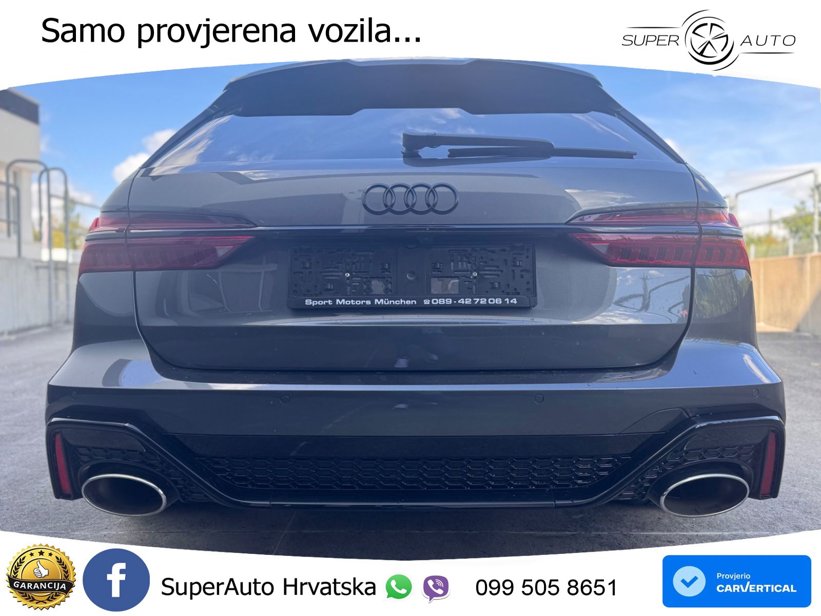 Audi RS6 Avant 4.0 TFSI V8 (600 KS) quattro Tiptronic LED+GR SJED+ACC