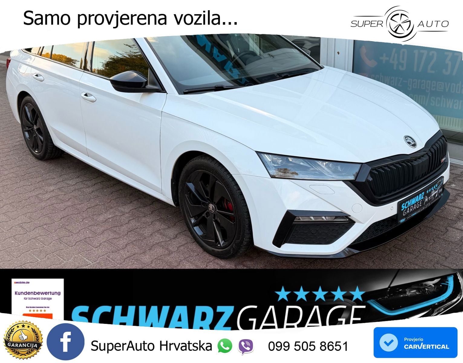 Škoda Octavia Combi RS 2.0 TDI (200 KS) DSG LED+GR SJED+ACC