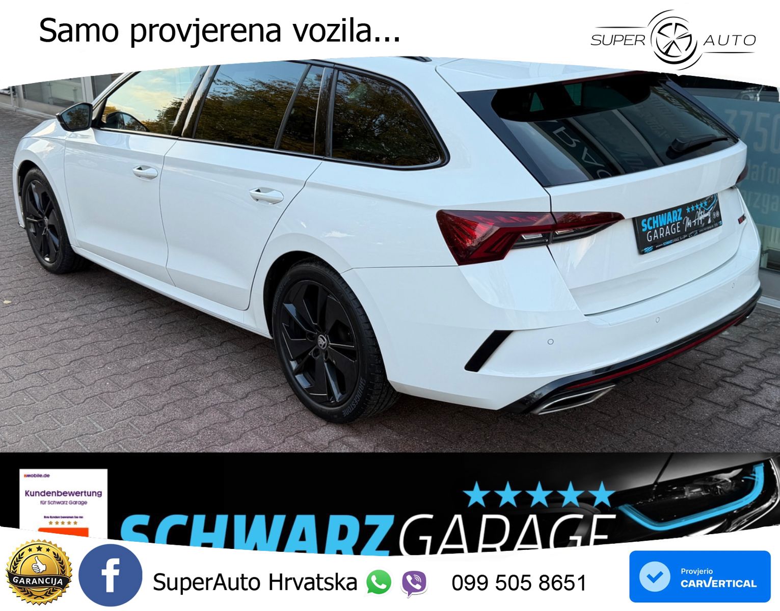 Škoda Octavia Combi RS 2.0 TDI (200 KS) DSG LED+GR SJED+ACC