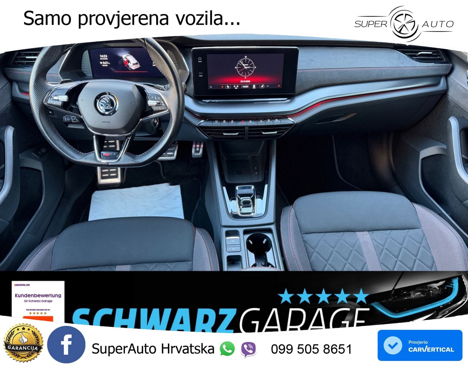 Škoda Octavia Combi RS 2.0 TDI (200 KS) DSG LED+GR SJED+ACC