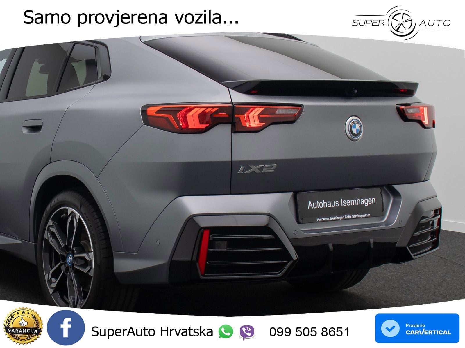 BMW iX2 66.5 kWh (204 KS) eDrive20