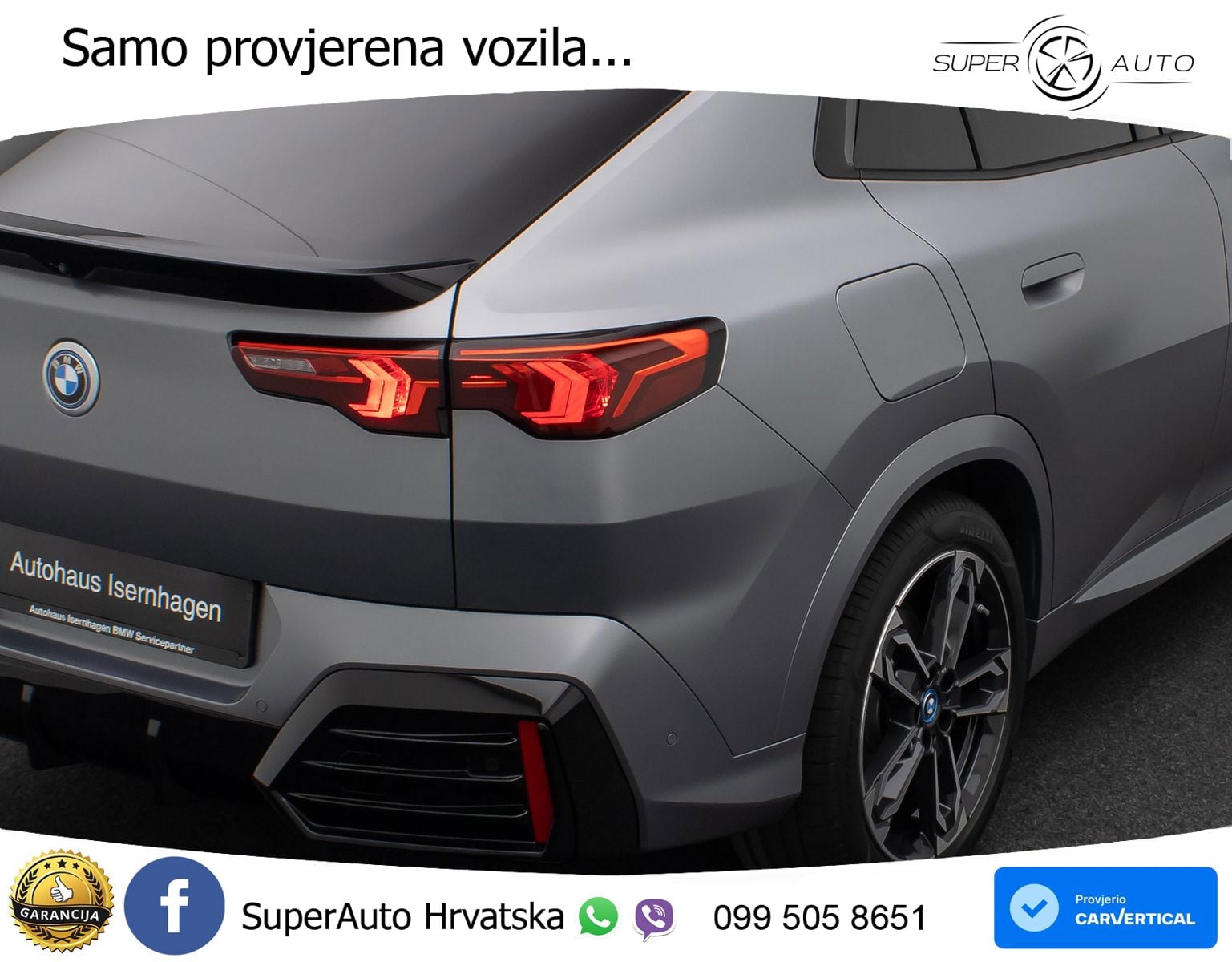 BMW iX2 66.5 kWh (204 KS) eDrive20