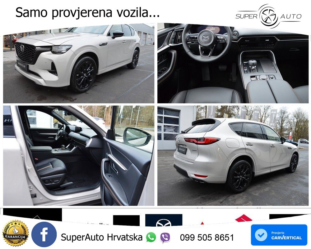 Mazda CX-60 3.3 e-Skyactiv D (254 KS) AWD Automatic LED+GR SJED+ACC