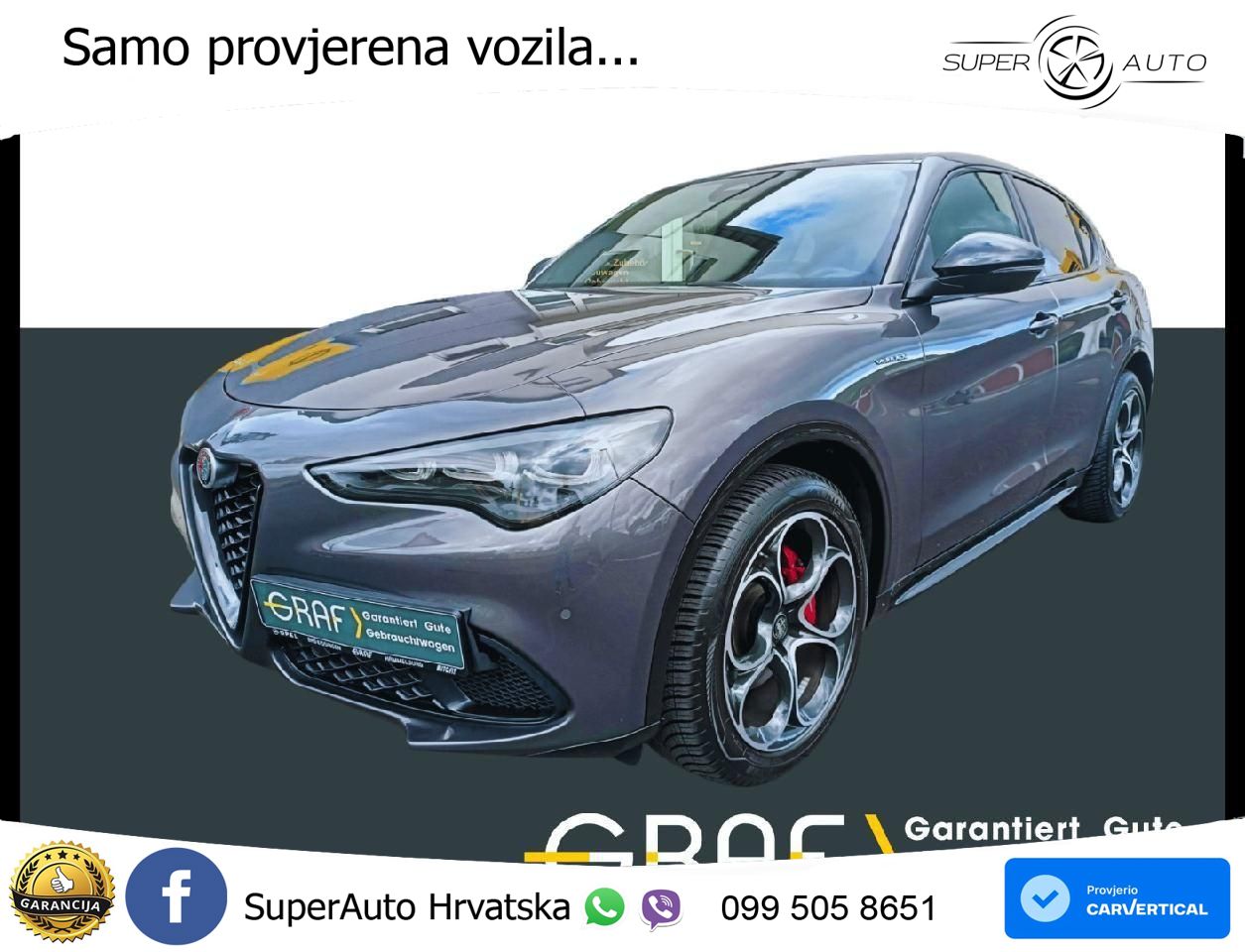 Alfa Romeo Stelvio 2.2 MultiJet II (210 KS) Q4 Automatic LED+GR SJED+ACC