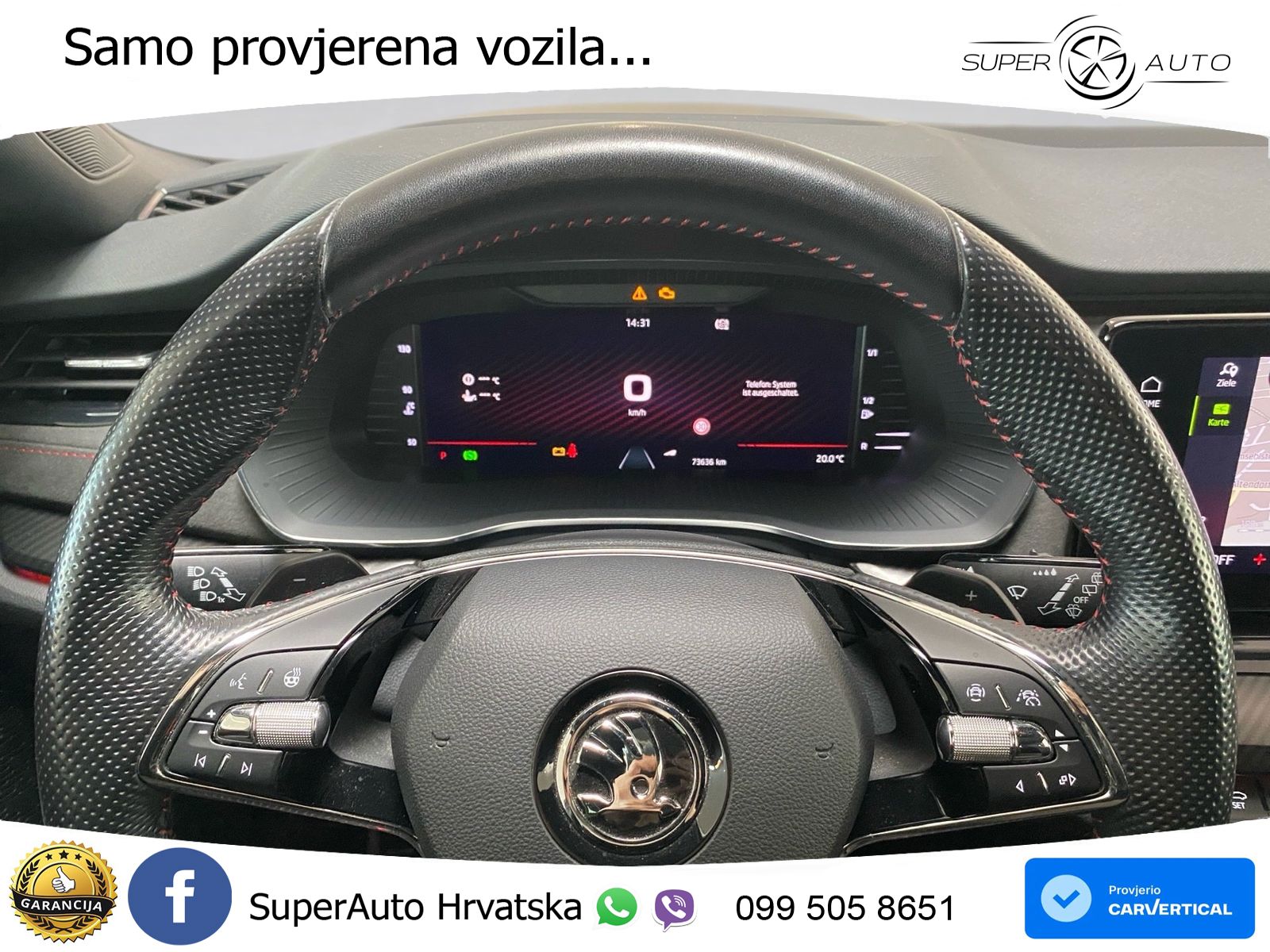 Škoda Octavia Combi RS 2.0 TDI (200 KS) DSG MATRIX+GR SJED+KAM