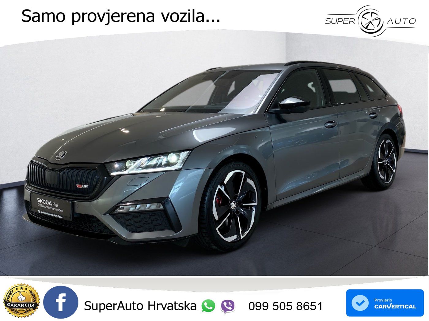 Škoda Octavia Combi RS 2.0 TDI (200 KS) DSG MATRIX+GR SJED+KAM