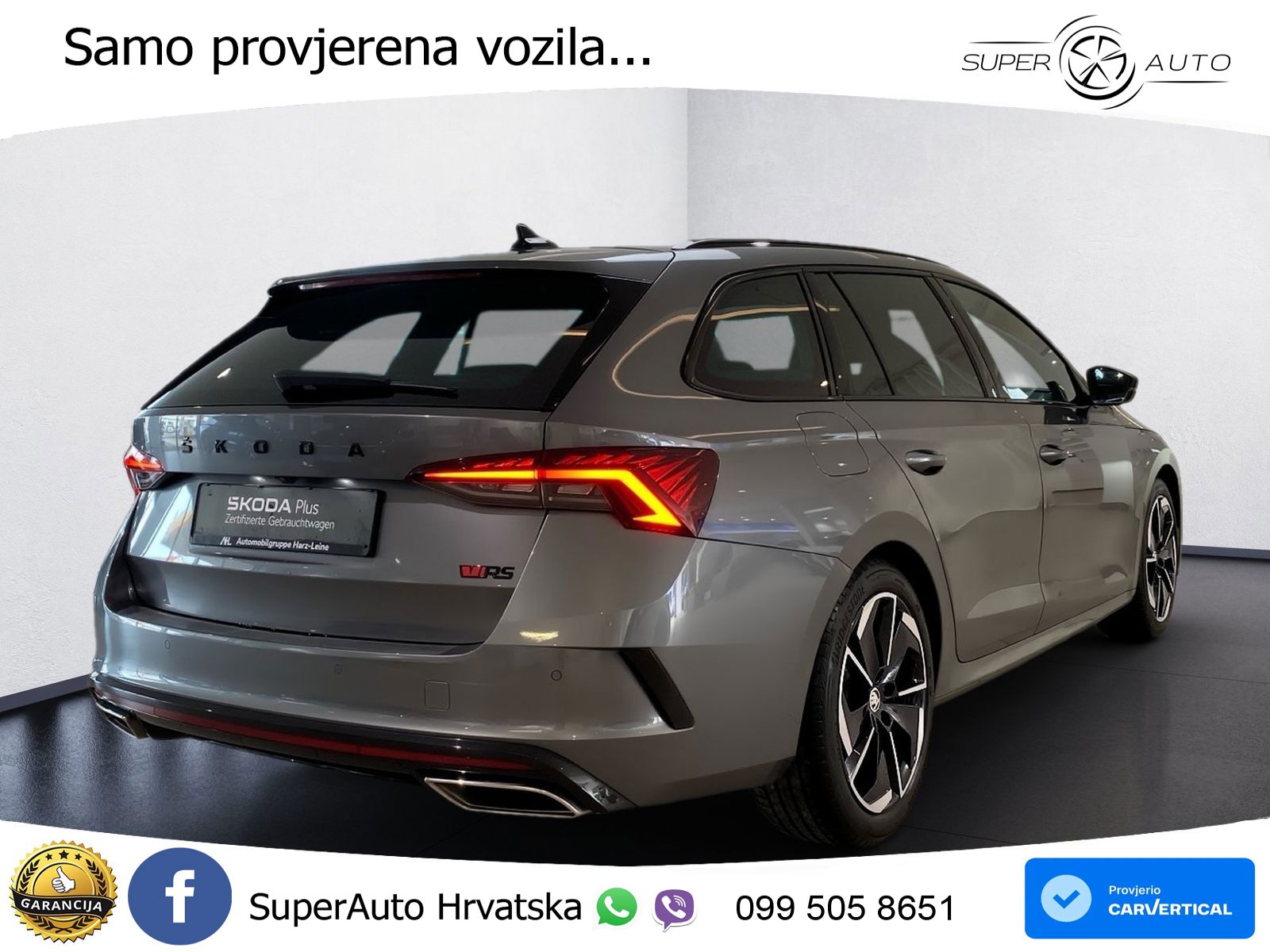 Škoda Octavia Combi RS 2.0 TDI (200 KS) DSG MATRIX+GR SJED+KAM