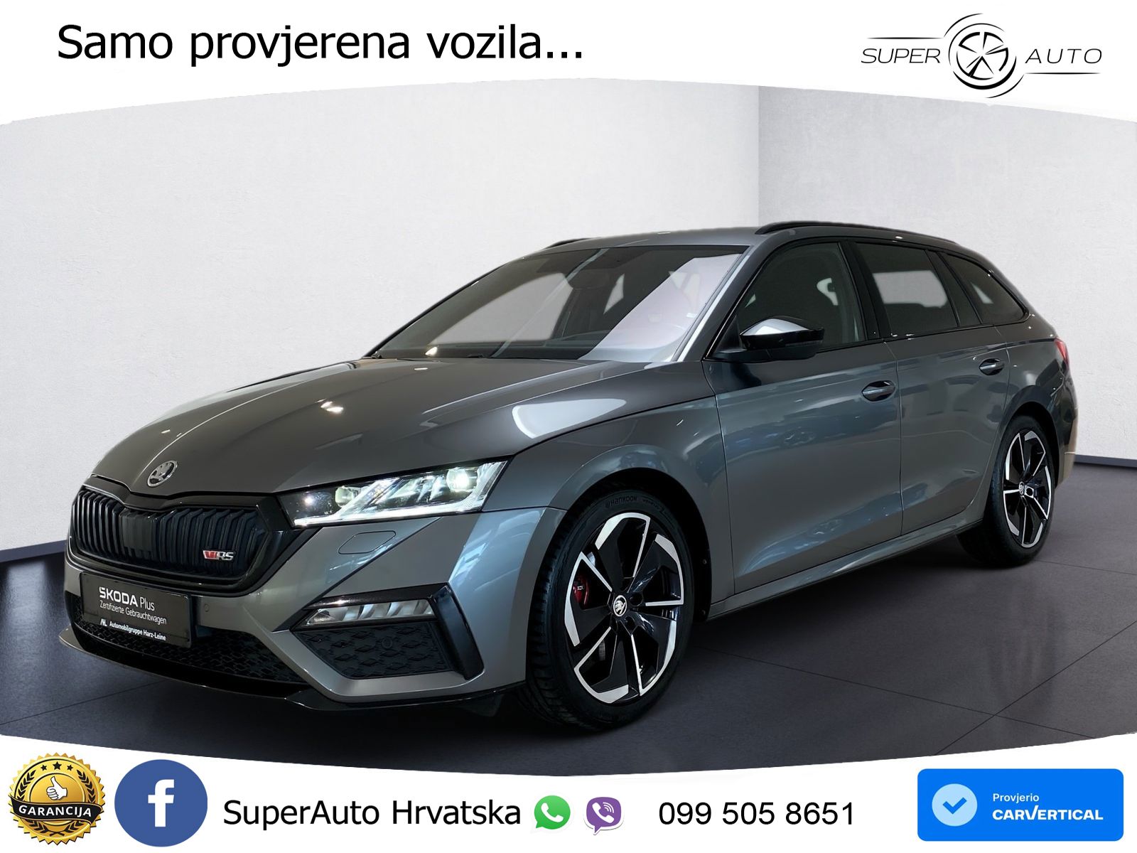 Škoda Octavia Combi RS 2.0 TDI (200 KS) DSG MATRIX+GR SJED+KAM