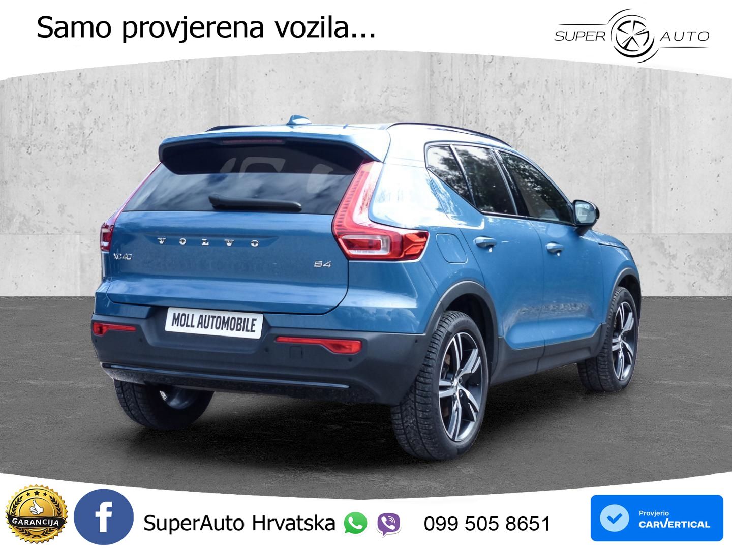 Volvo XC40 2.0 B4 AWD 197 KS Automatic ACC+GR SJED+360+PANO