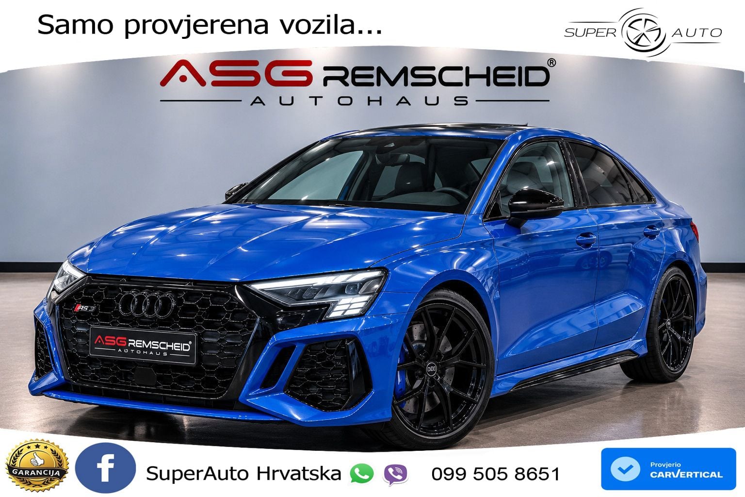 Audi RS3 Sedan 2.5 TFSI (400 KS) quattro S tronic LED+GR SJED+ACC