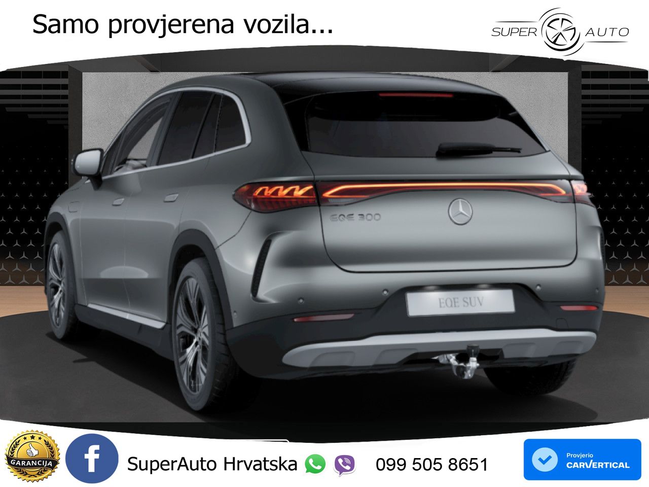 Mercedes EQE SUV 300 100 kWh (265 KS) ACC+GR SJED+360+PANO