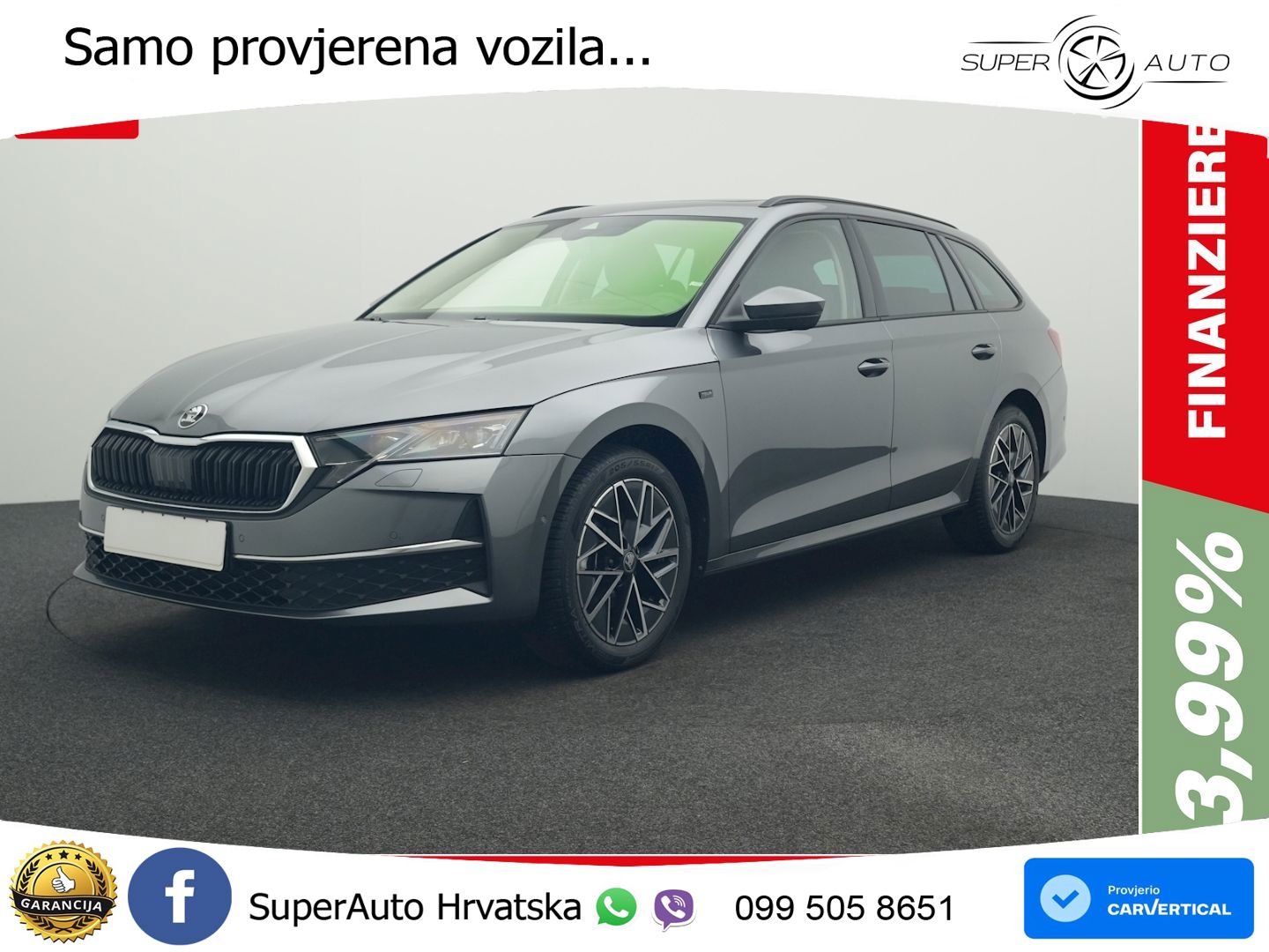 Škoda Octavia Combi 2.0 TDI (150 KS) DSG Selection ACC+HEAD+4xGR SJED+360+PANO