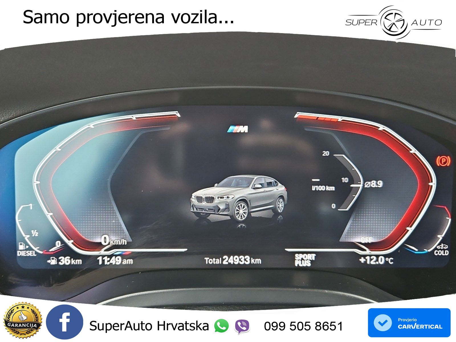 BMW X4 30d (286 KS) xDrive Steptronic M Sport LED+GR SJED+ACC