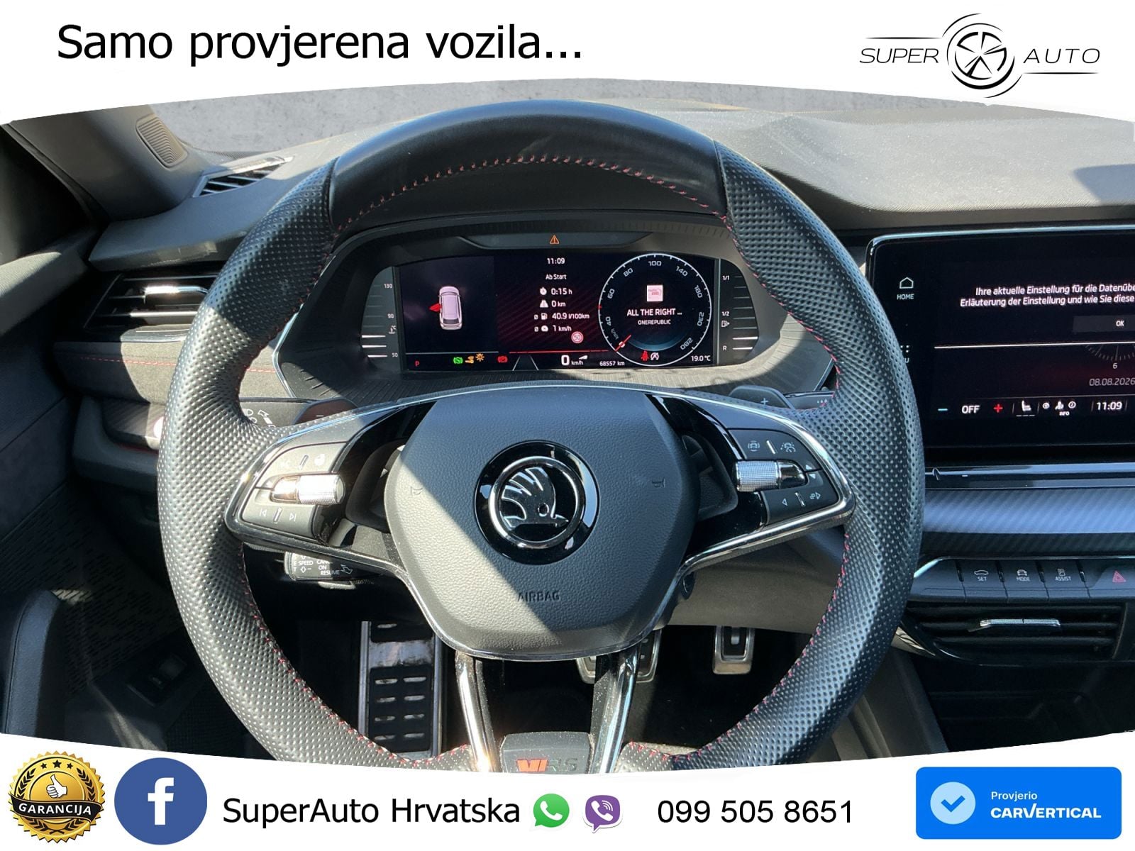 Škoda Octavia Combi RS 2.0 TDI (200 KS) 4x4 DSG LED+GR SJED+ACC