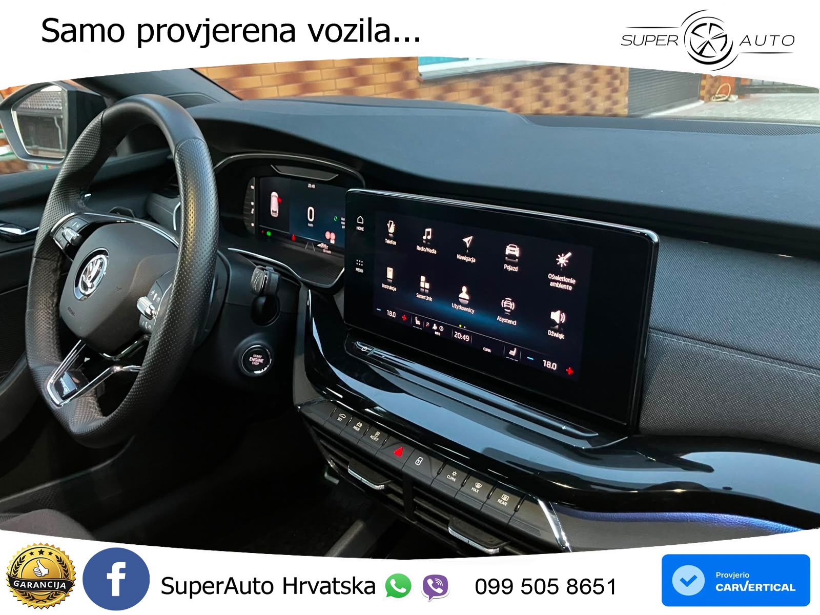 Škoda Octavia Combi 2.0 TDI (150 KS) DSG SportLine LED+GR SJED+ACC