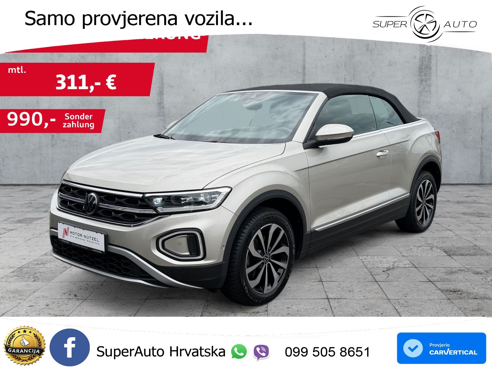 Volkswagen T-Roc 1.5 TSI (150 KS) LED+GR SJED+ACC