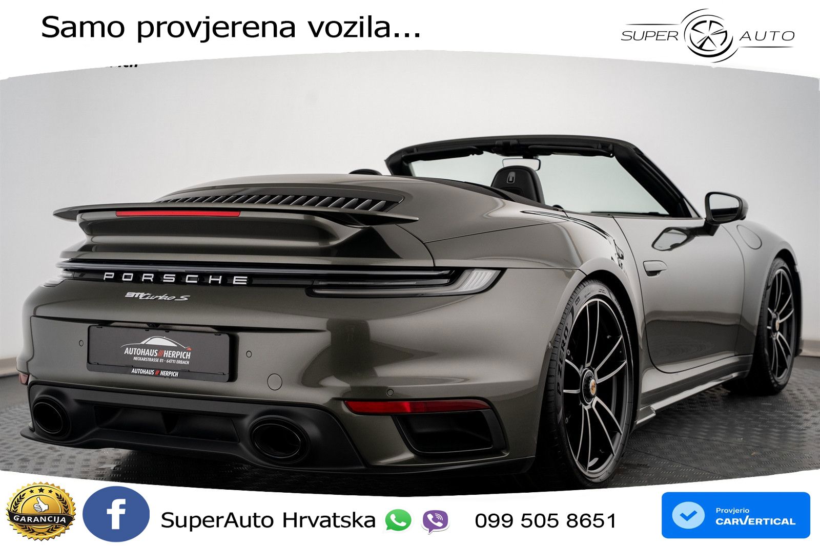 Porsche 911 Turbo S Cabriolet 3.8 (650 KS) PDK LED+GR SJED+ACC