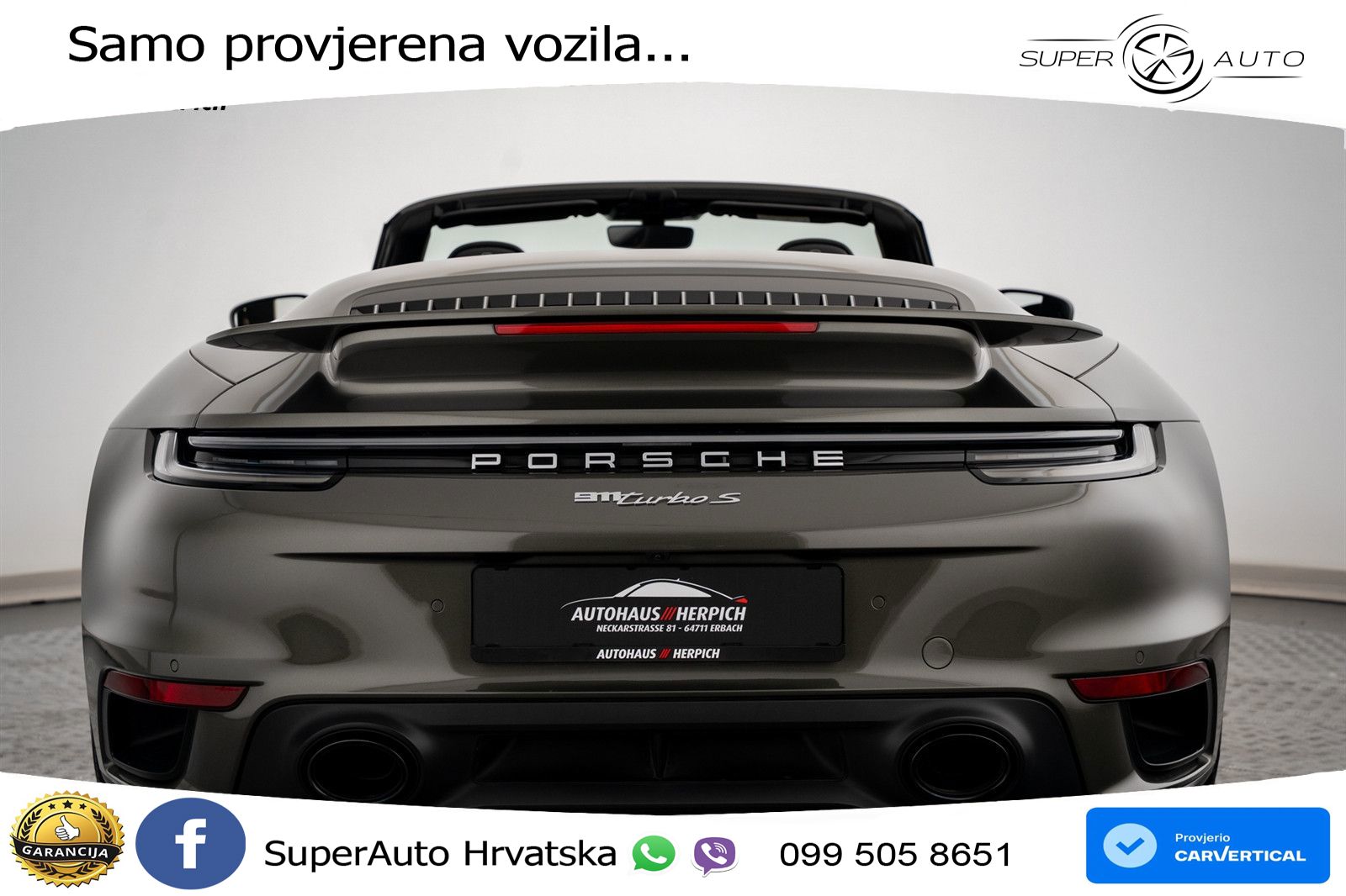 Porsche 911 Turbo S Cabriolet 3.8 (650 KS) PDK LED+GR SJED+ACC