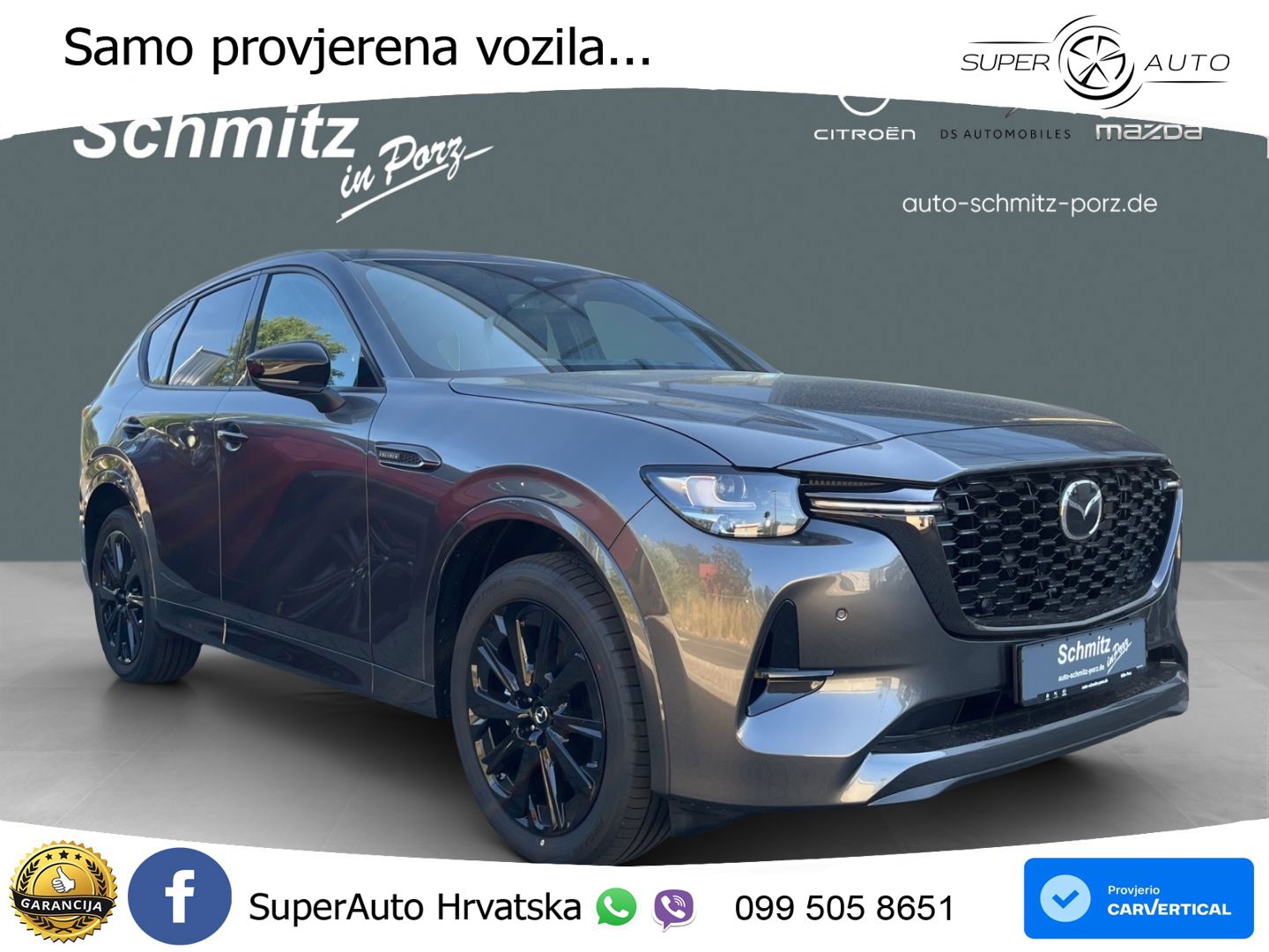 Mazda CX-60 3.3 e-Skyactiv D (254 KS) AWD Automatic LED+GR SJED+ACC