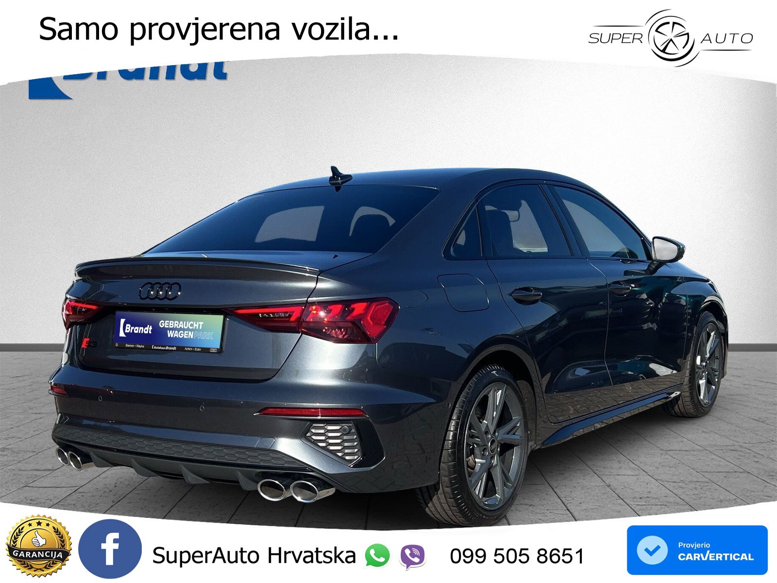 Audi S3 Limuzina 2.0 TFSI (310 KS) quattro S tronic