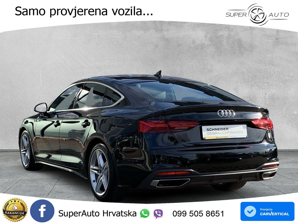 Audi A5 Sportback 40 TDI (190 KS) S tronic LED+GR SJED+ACC