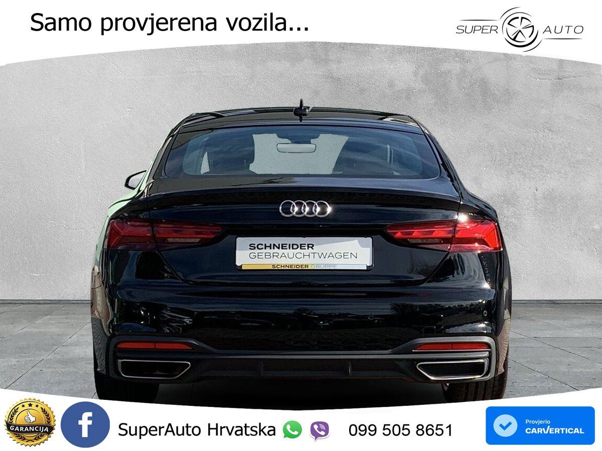 Audi A5 Sportback 40 TDI (190 KS) S tronic LED+GR SJED+ACC
