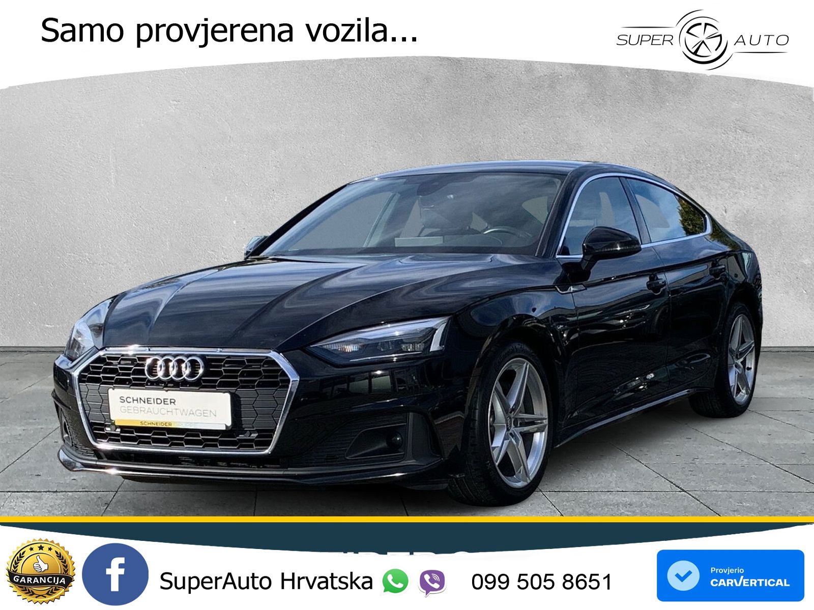 Audi A5 Sportback 40 TDI (190 KS) S tronic LED+GR SJED+ACC