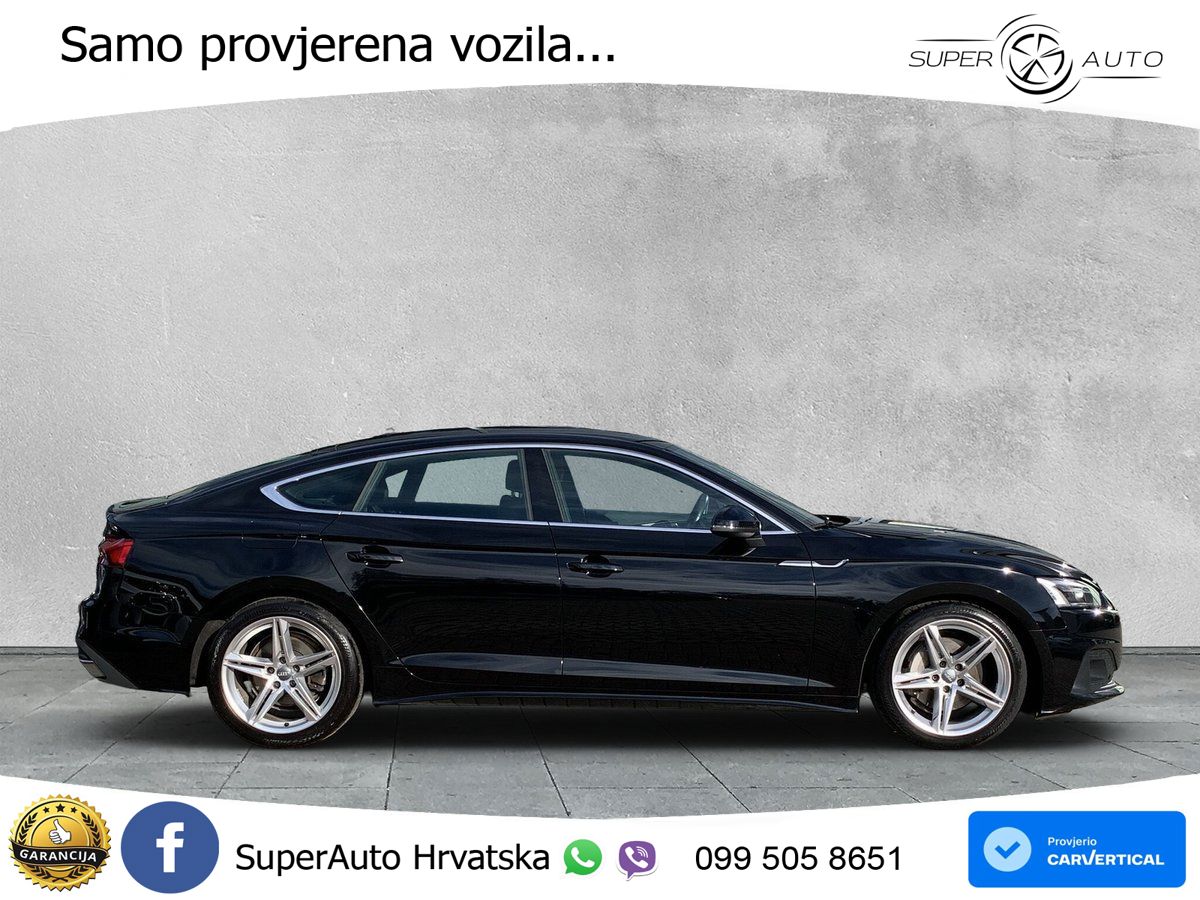Audi A5 Sportback 40 TDI (190 KS) S tronic LED+GR SJED+ACC