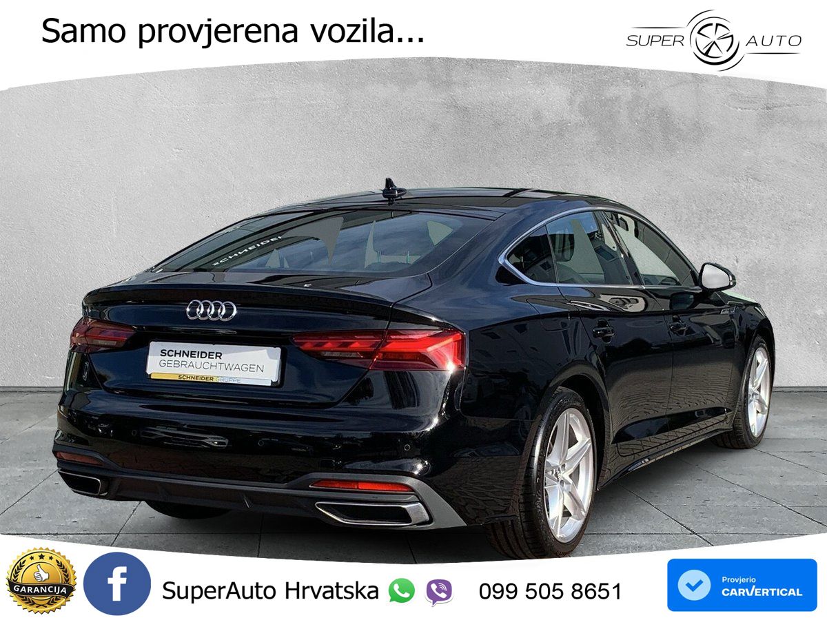 Audi A5 Sportback 40 TDI (190 KS) S tronic LED+GR SJED+ACC