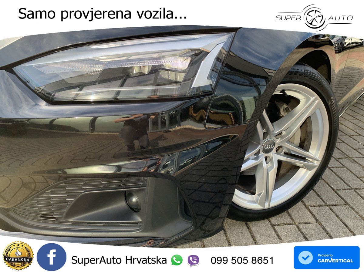 Audi A5 Sportback 40 TDI (190 KS) S tronic LED+GR SJED+ACC