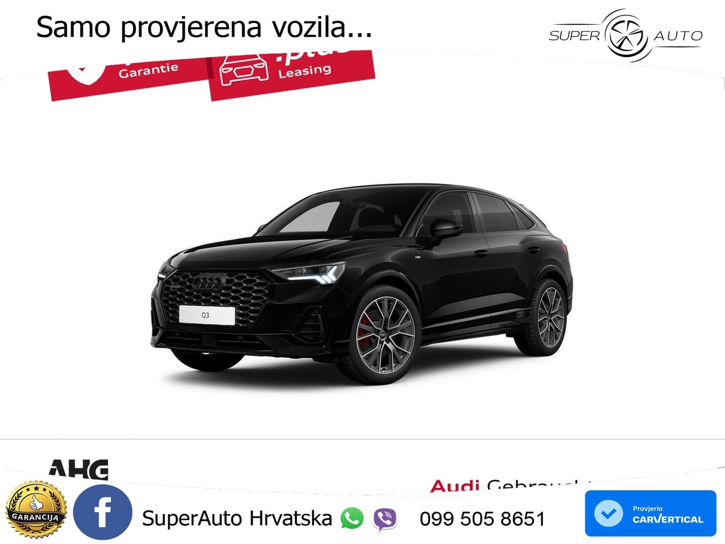 Audi Q3 Sportback 45 TFSI (245 KS) quattro S tronic S line MATRIX+GR SJED+KAM