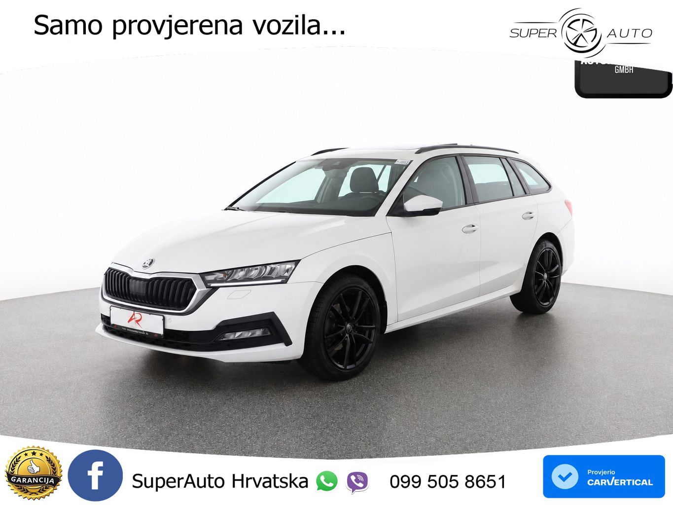 Škoda Octavia Combi 2.0 TDI (150 KS) DSG LED+GR SJED+ACC
