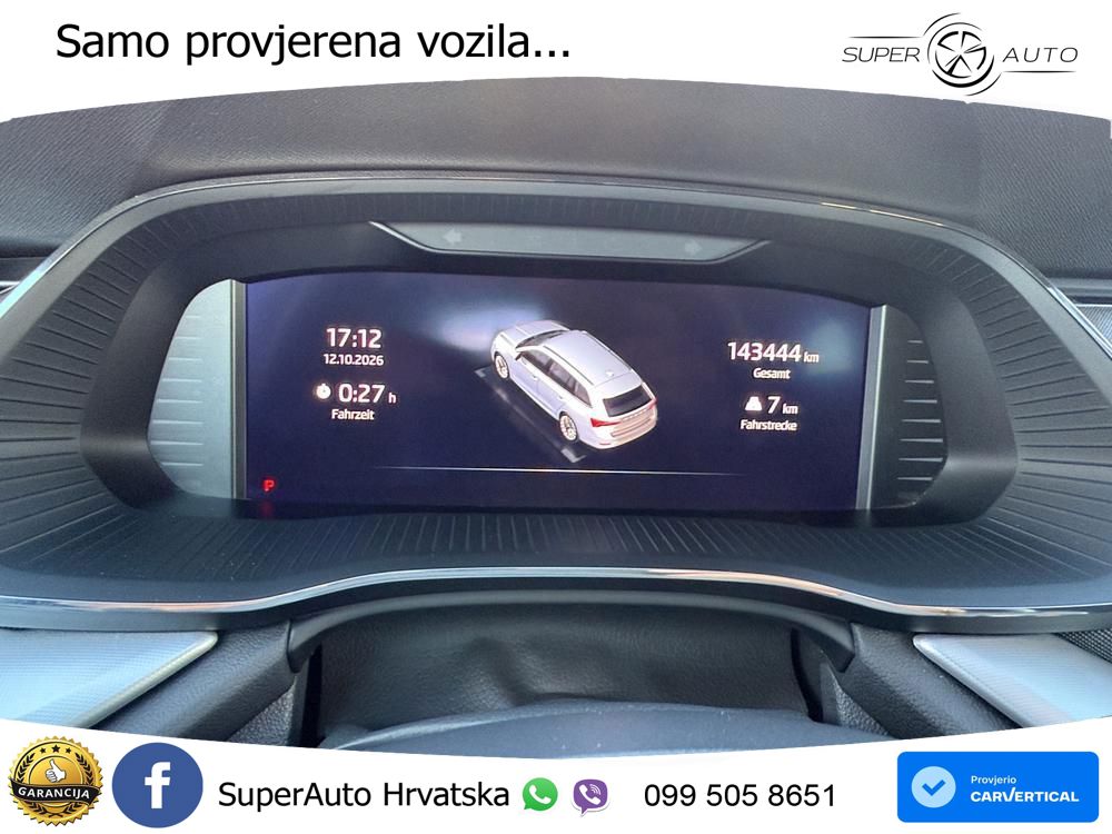 Škoda Octavia Combi 2.0 TDI (150 KS) DSG LED+GR SJED+ACC