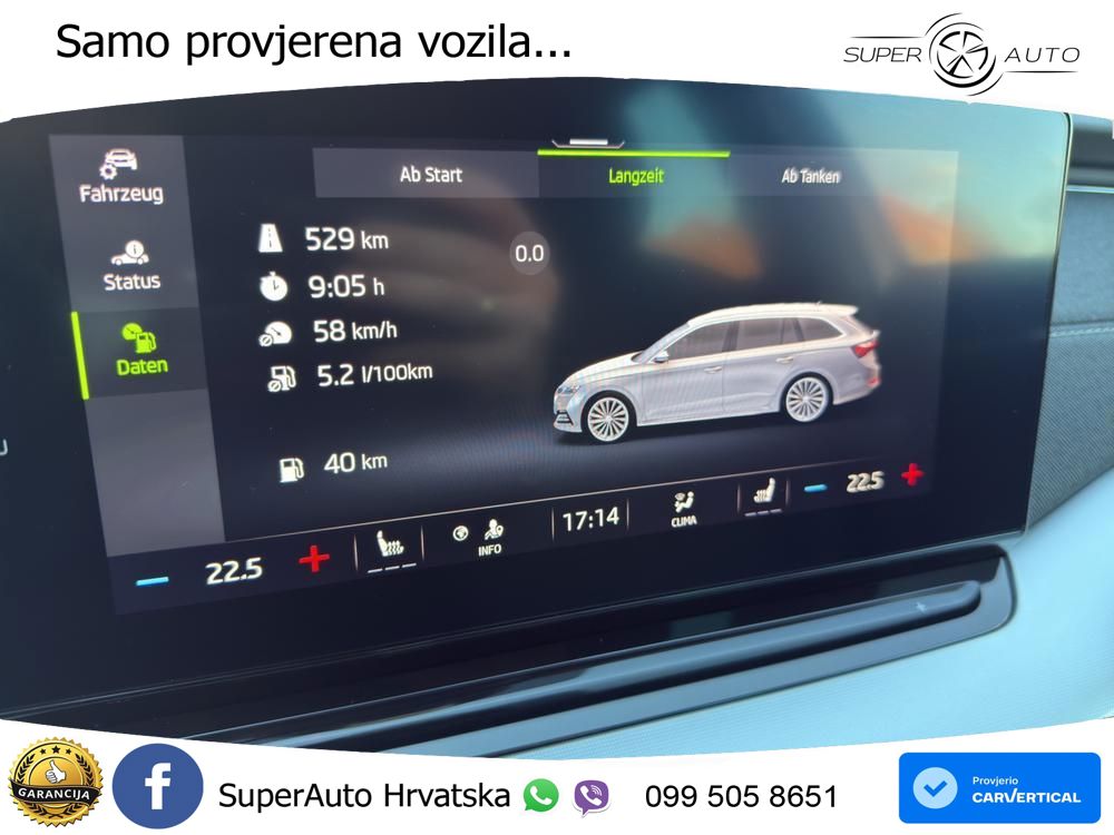 Škoda Octavia Combi 2.0 TDI (150 KS) DSG LED+GR SJED+ACC