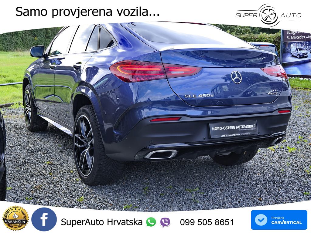 Mercedes GLE Coupe 450d (367 KS) EQ Boost 4MATIC 9G-TRONIC AMG ACC+HEAD+4xGR SJED+360+PANO