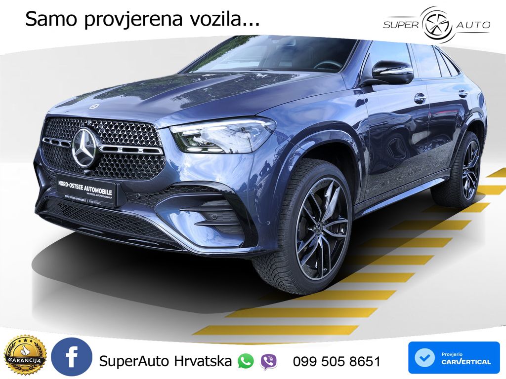 Mercedes GLE Coupe 450d (367 KS) EQ Boost 4MATIC 9G-TRONIC AMG ACC+HEAD+4xGR SJED+360+PANO