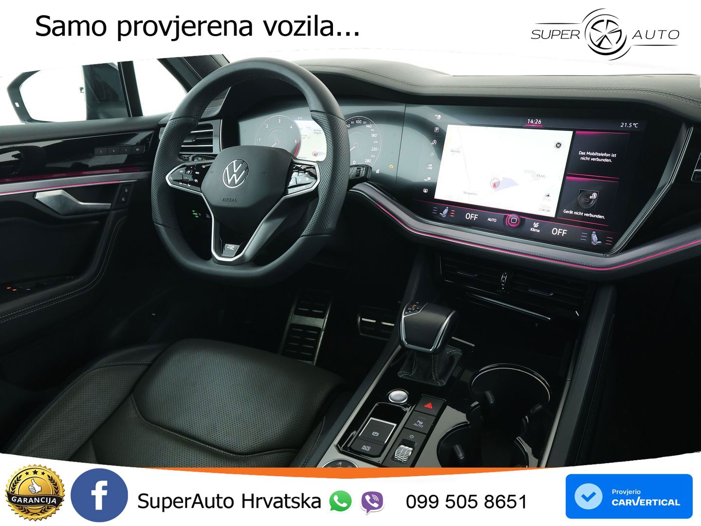 Volkswagen Touareg 3.0 V6 TDI (286 KS) 4MOTION Tiptronic R-Line MATRIX+GR SJED+KAM
