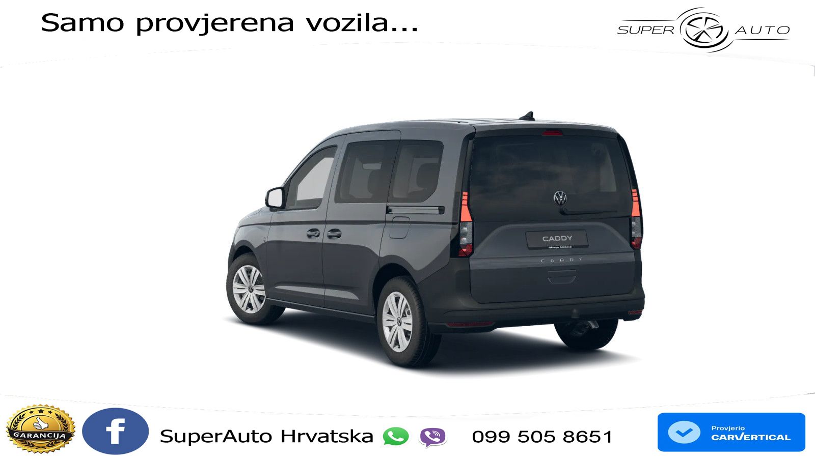 Volkswagen Caddy Kombi / Standh, 5-Sitze, AHK, LED, SHZ 102 KS
