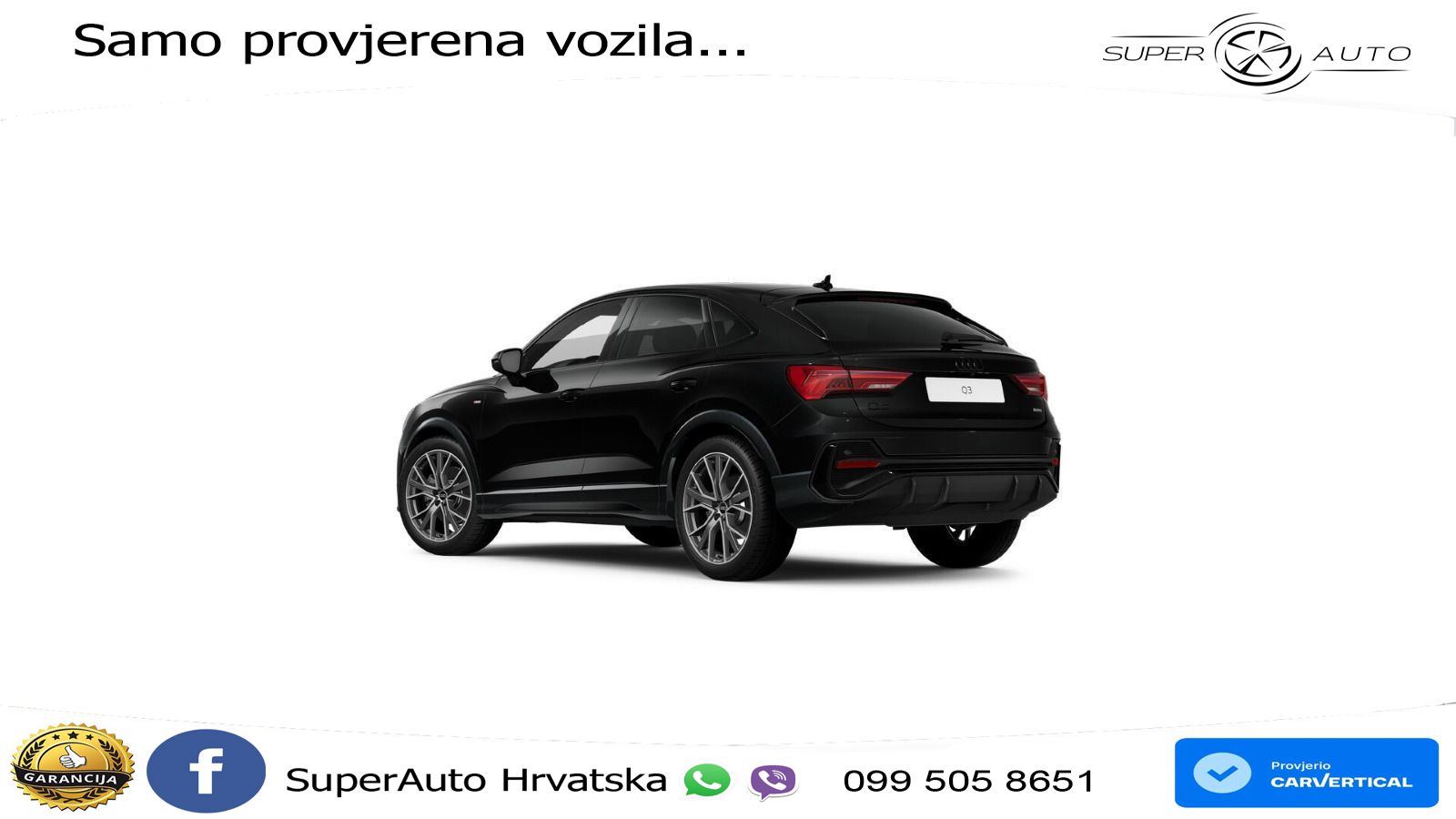 Audi Q3 Sportback 45 TFSI (245 KS) quattro S tronic S line MATRIX+GR SJED+KAM