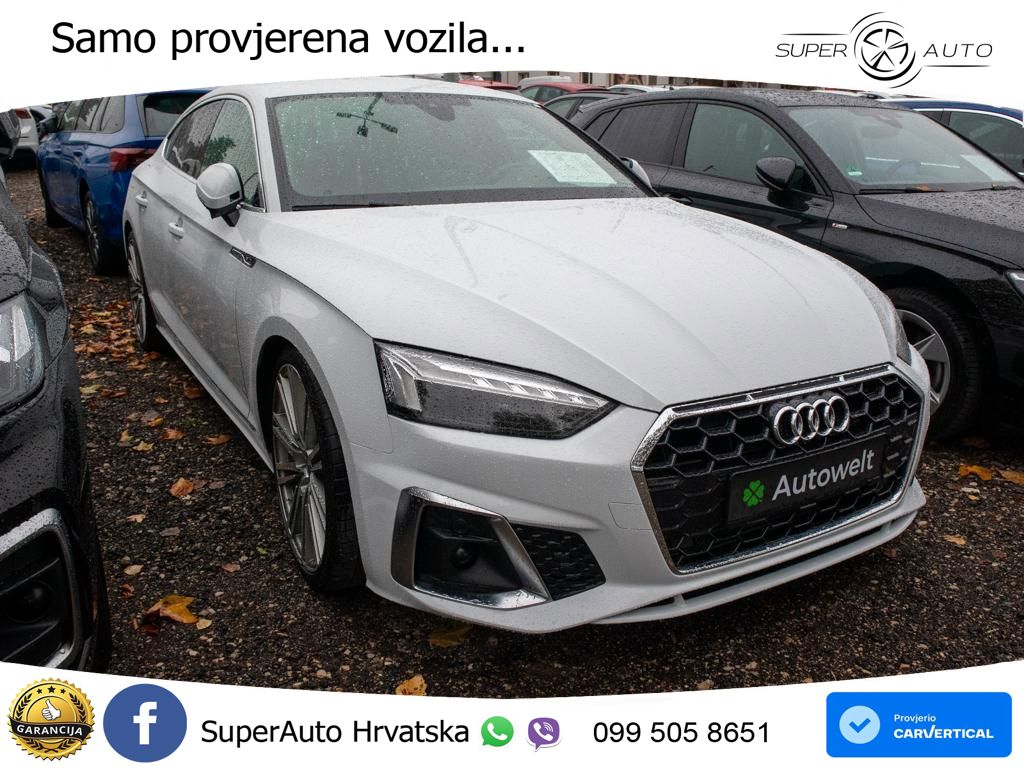 Audi A5 Sportback 40 TFSI (190 KS) S tronic S line MATRIX+GR SJED+KAM