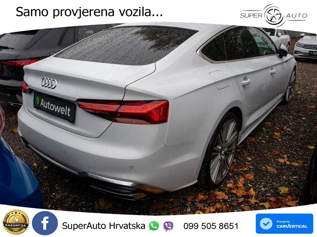 Audi A5 Sportback 40 TFSI (190 KS) S tronic S line MATRIX+GR SJED+KAM