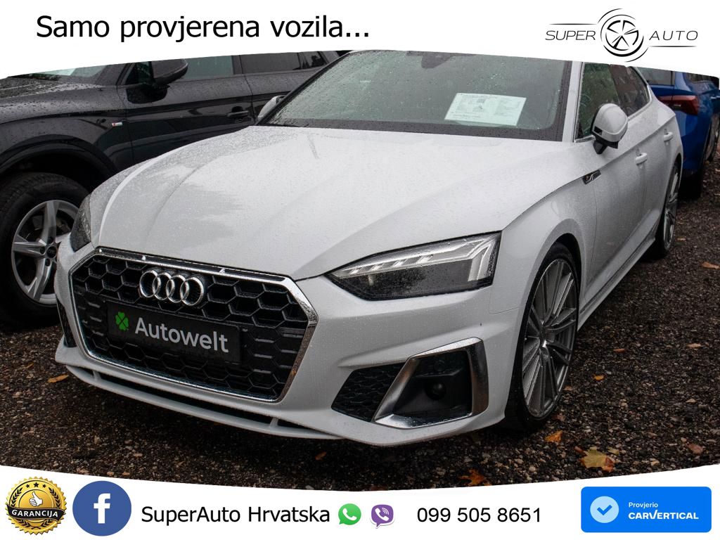 Audi A5 Sportback 40 TFSI (190 KS) S tronic S line MATRIX+GR SJED+KAM