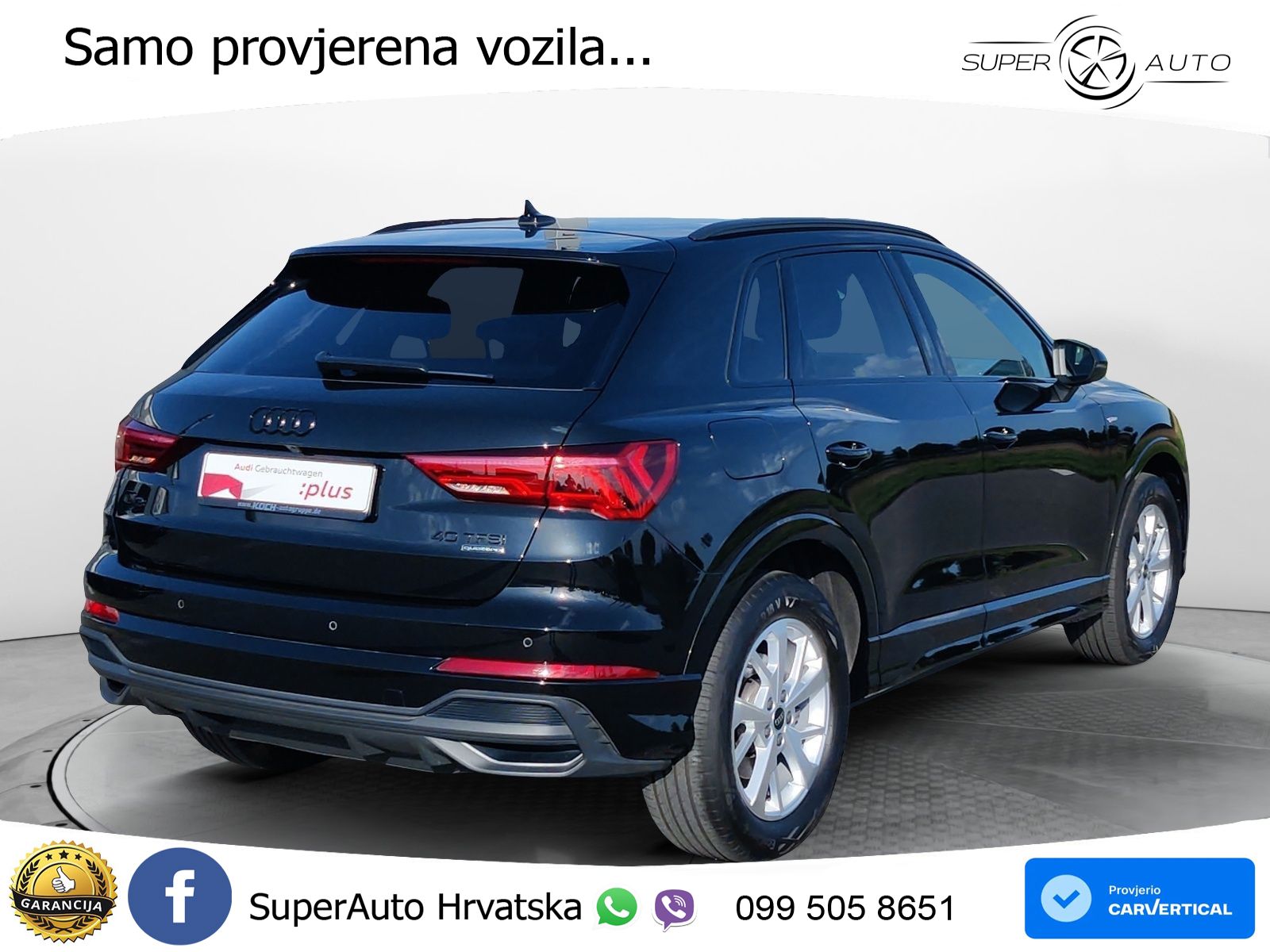 Audi Q3 40 TFSI (190 KS) quattro S tronic S line LED+GR SJED+ACC