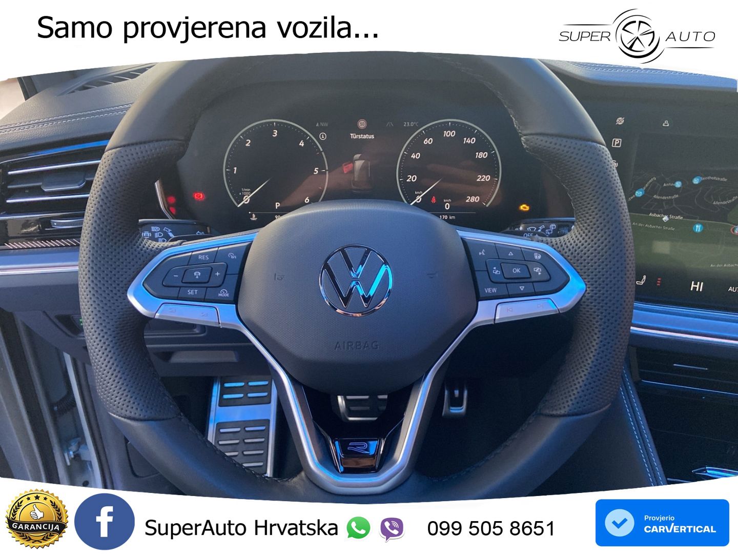 Volkswagen Touareg 3.0 V6 TDI (286 KS) 4MOTION Tiptronic ZRAČNI+ACC+GR SJED+KAM+PANO