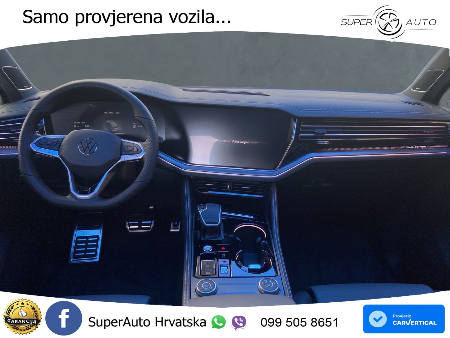 Volkswagen Touareg 3.0 V6 TDI (286 KS) 4MOTION Tiptronic ZRAČNI+ACC+GR SJED+KAM+PANO