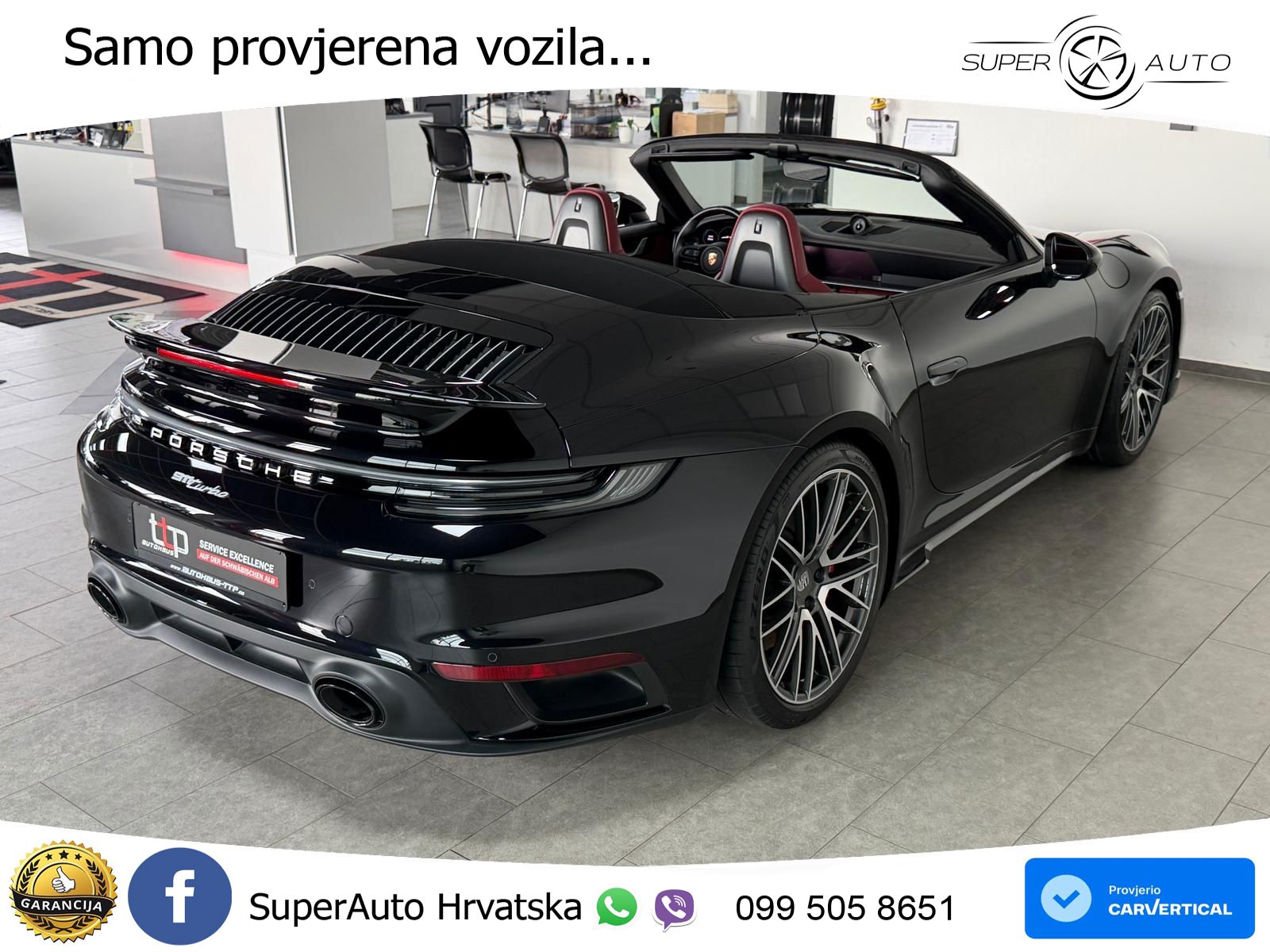Porsche 911 Turbo Cabriolet 3.8 (580 KS) PDK MATRIX+GR SJED+KAM