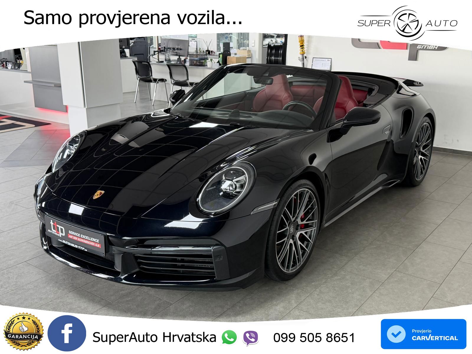 Porsche 911 Turbo Cabriolet 3.8 (580 KS) PDK MATRIX+GR SJED+KAM