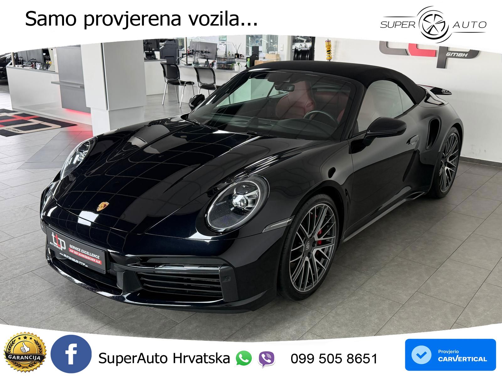 Porsche 911 Turbo Cabriolet 3.8 (580 KS) PDK MATRIX+GR SJED+KAM