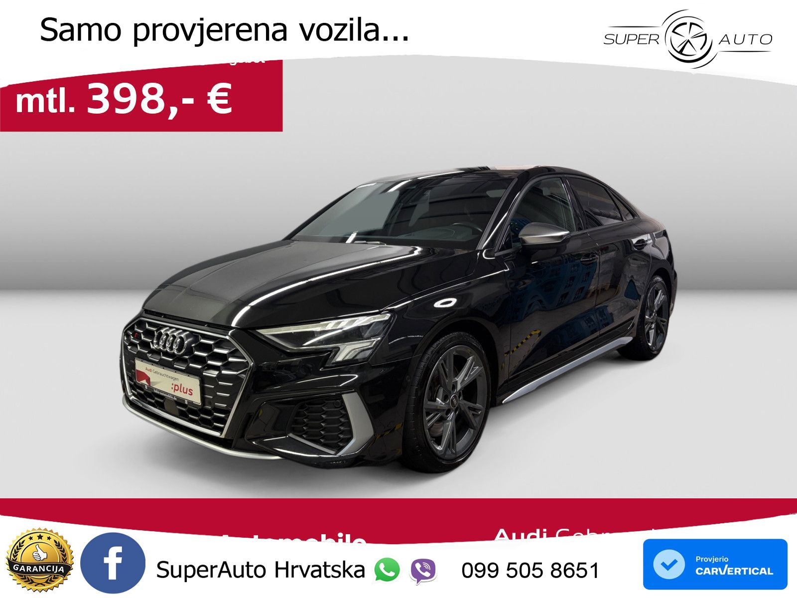 Audi S3 Limuzina 2.0 TFSI (310 KS) quattro S tronic