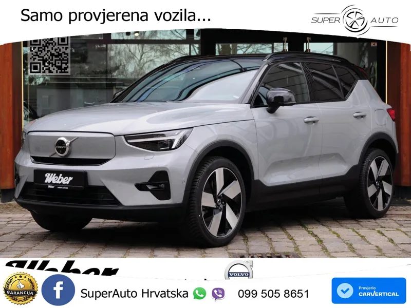 Volvo XC40 Recharge 82 kWh Twin Motor 408 KS AWD ACC+GR SJED+360+PANO